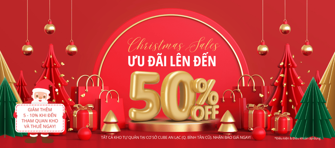 Kho Cube VN - Ưu đãi lên đến 50% tất cả kho tự quản tại cơ sở An Lạc