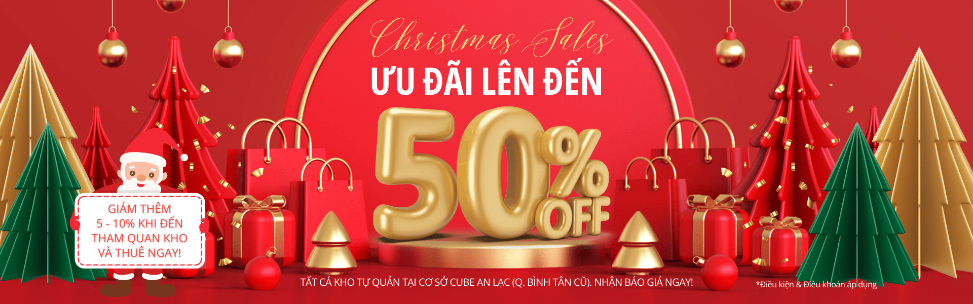 Kho Cube VN - Ưu đãi 50% dịch vụ thuê kho tự quản tại cơ sở An Lạc, Bình Tân